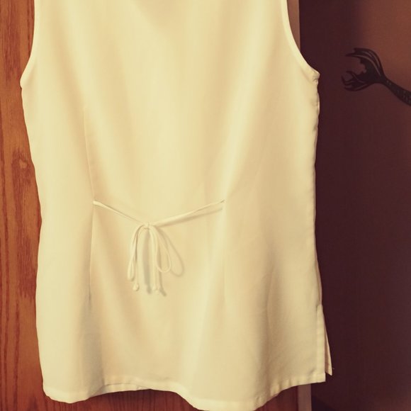 Kathie Lee White Silky Blouse - Picture 2 of 6